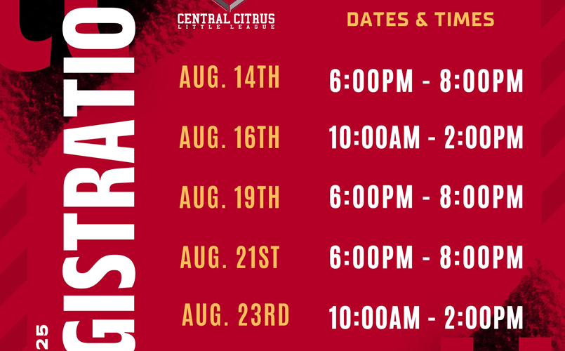 2025 FALL REGISTRATION